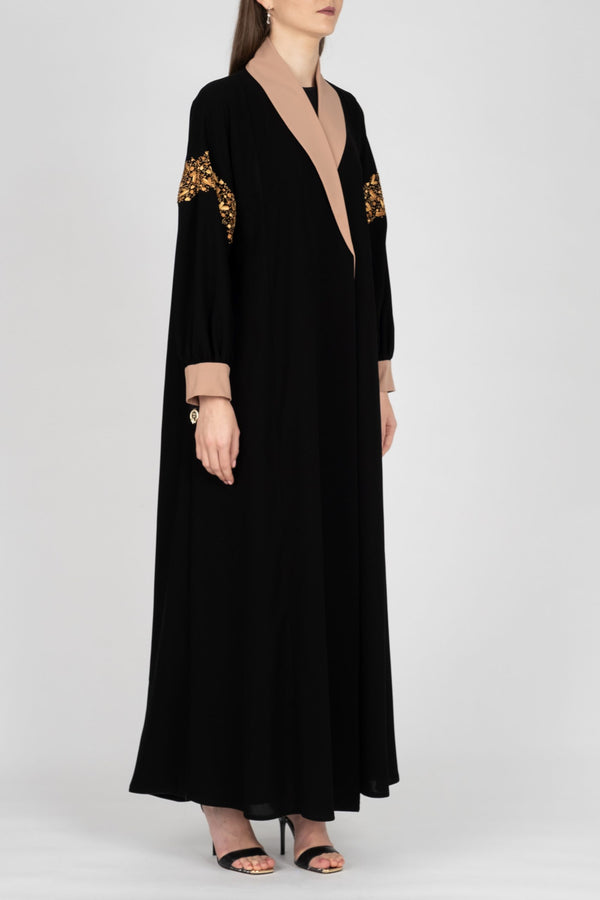 Winter Abaya Flare Cut DC2009