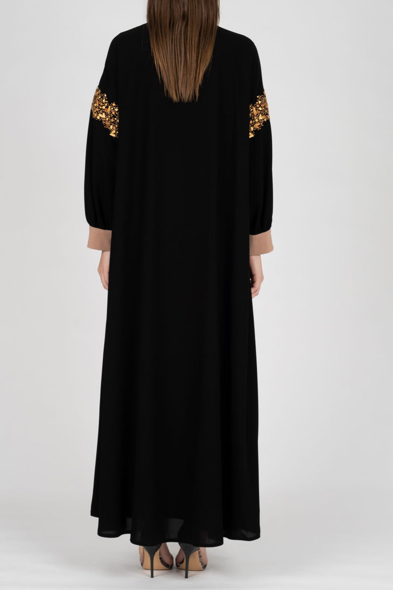 Winter Abaya Flare Cut DC2009