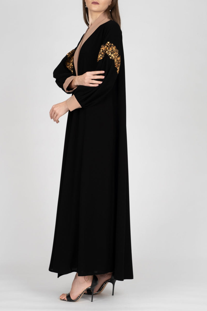 Winter Abaya Flare Cut DC2009