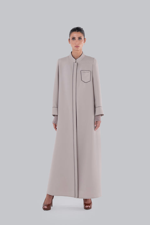CONTOUR ABAYA MANDARIN COLLAR SM2652M