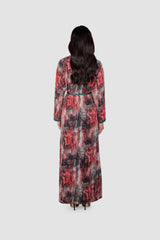 RMDCB2503 عباءة الطبقات الأثيرية بقصة الكيمونو مع الفستان الداخلي