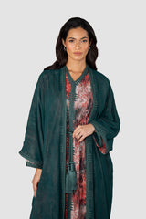 RMDCB2503 عباءة الطبقات الأثيرية بقصة الكيمونو مع الفستان الداخلي