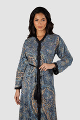 RMDCB2503 عباءة الطبقات الأثيرية بقصة الكيمونو مع الفستان الداخلي