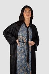 RMDCB2503 عباءة الطبقات الأثيرية بقصة الكيمونو مع الفستان الداخلي