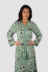 RMDCB2503 عباءة الطبقات الأثيرية بقصة الكيمونو مع الفستان الداخلي