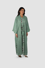 RMDCB2503 عباءة الطبقات الأثيرية بقصة الكيمونو مع الفستان الداخلي