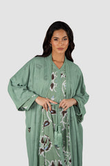 RMDCB2503 عباءة الطبقات الأثيرية بقصة الكيمونو مع الفستان الداخلي