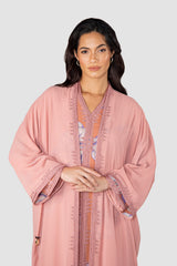 RMDCB2505 عباءة الطبقات الأثيرية بقصة الكيمونو مع الفستان الداخلي