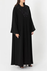 Abstract Hand Embroidery Abaya RMD2210