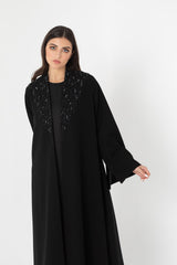 Abstract Hand Embroidery Abaya RMD2210