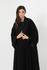 Abstract Hand Embroidery Abaya RMD2210