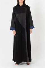 Threads and Beads Embroidered Blue Abaya RMD2201