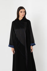 Threads and Beads Embroidered Blue Abaya RMD2201