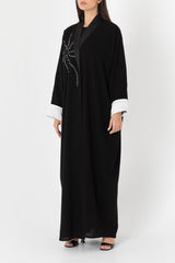 Morning Star White Cuffs Abaya RMD2202