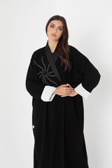 Morning Star White Cuffs Abaya RMD2202