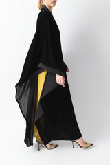 Moroccan Handwork Black Velvet Abaya WV2213