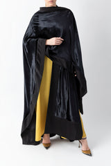 Moroccan Handwork Black Velvet Abaya WV2210