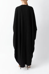 Sadu Art Inspired Embroidery Black Abaya WV2207