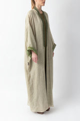 Double Layered Light Green Abaya RMDM2275