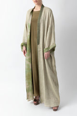 Double Layered Light Green Abaya RMDM2275