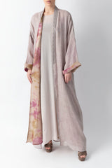 Double Layered Grey Abaya RMDM2287