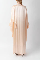 Shawl Featured Light Beige Pure Silk Abaya WV2218