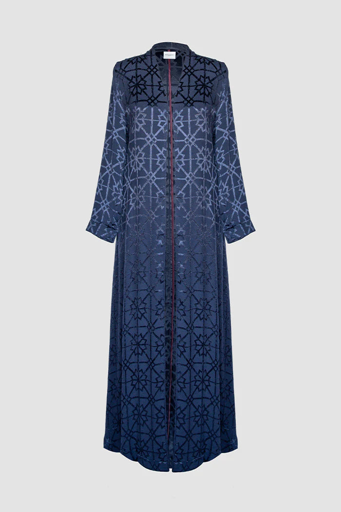 MNPF002-NB Moonlight Concept Navy Blue Motif Jacquard Design