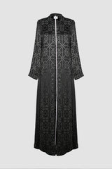 MNPF002-NB Moonlight Concept Navy Blue Motif Jacquard Design