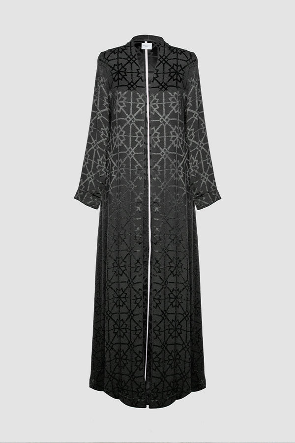 MNPF002-BLK Moonlight Concept Black Motif Jacquard Design