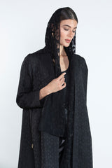 Moonlight Jacquard Chiffon Headscarf 01