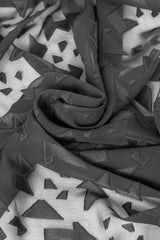 Moonlight Jacquard Chiffon Headscarf 01