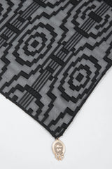 Moonlight Jacquard Chiffon Headscarf 03