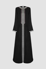 SM2516 Ombré Embroidered Flared Abaya