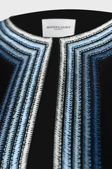 SM2516 Ombré Embroidered Flared Abaya