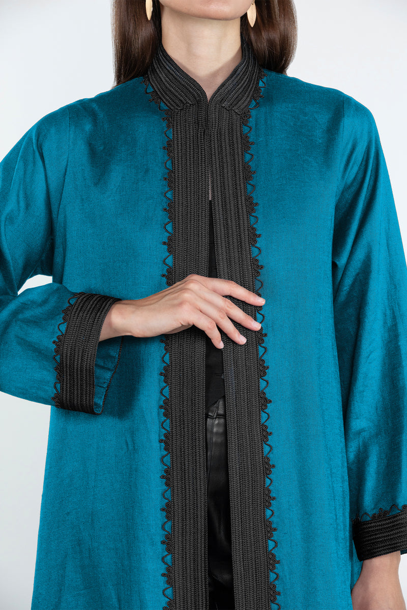 SM2512 عباية الكتان الاناقة العصرية