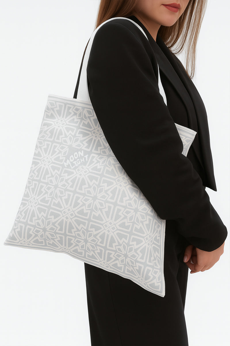 Moonlight Organic Cotton Canvas Tote Bag (Long)