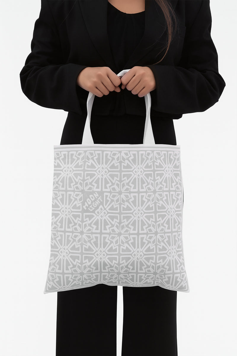 Moonlight Organic Cotton Canvas Tote Bag (Long)