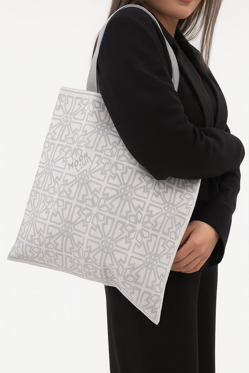 Moonlight Organic Cotton Canvas Tote Bag (Long)