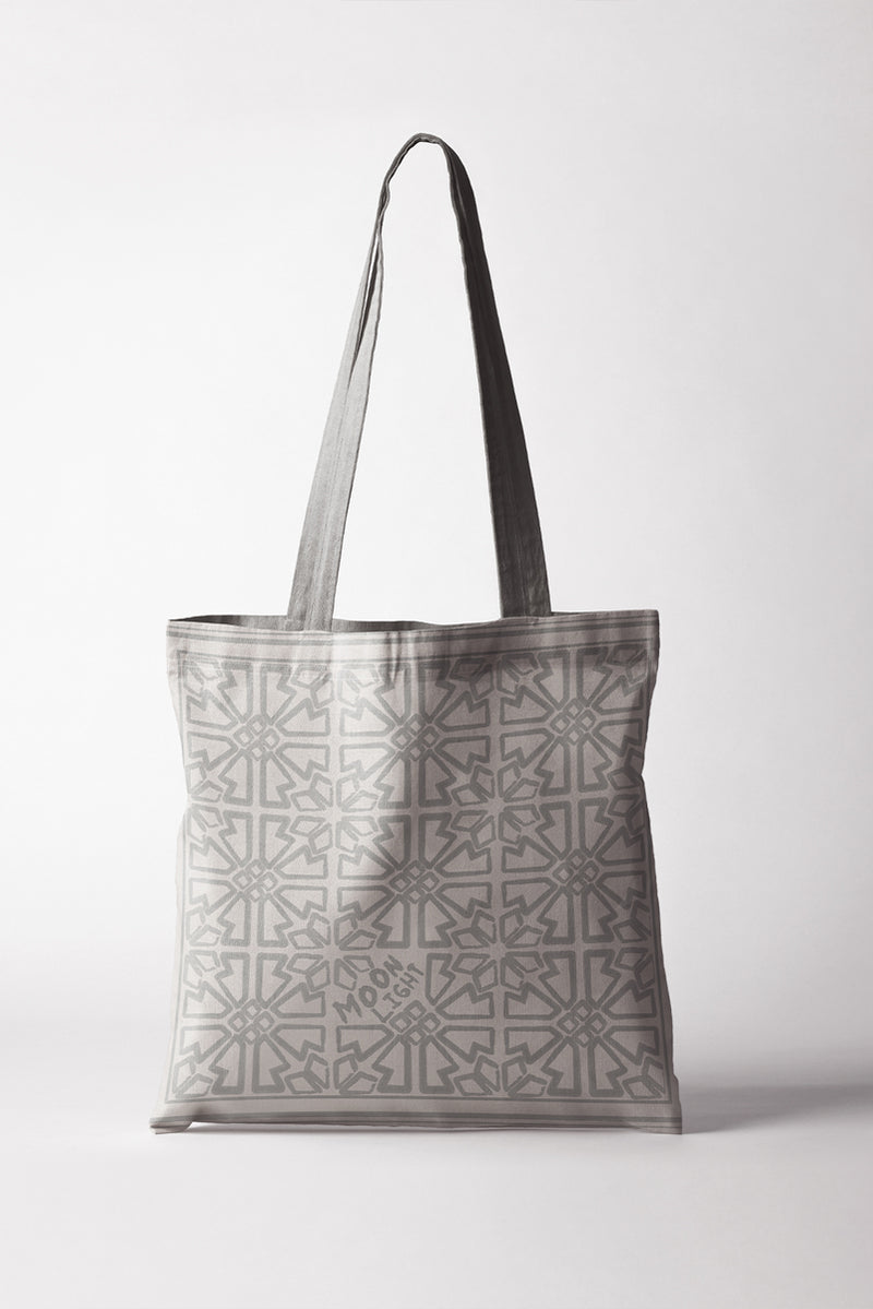 Moonlight Organic Cotton Canvas Tote Bag (Long)