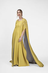 RMDHC2404 Illuminated Elegance Satin Silk Haute Couture Abaya