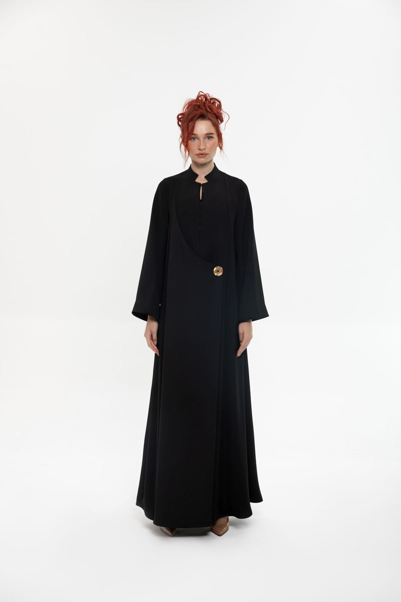 SM2406 Alluring Elegance Overwrap Abaya