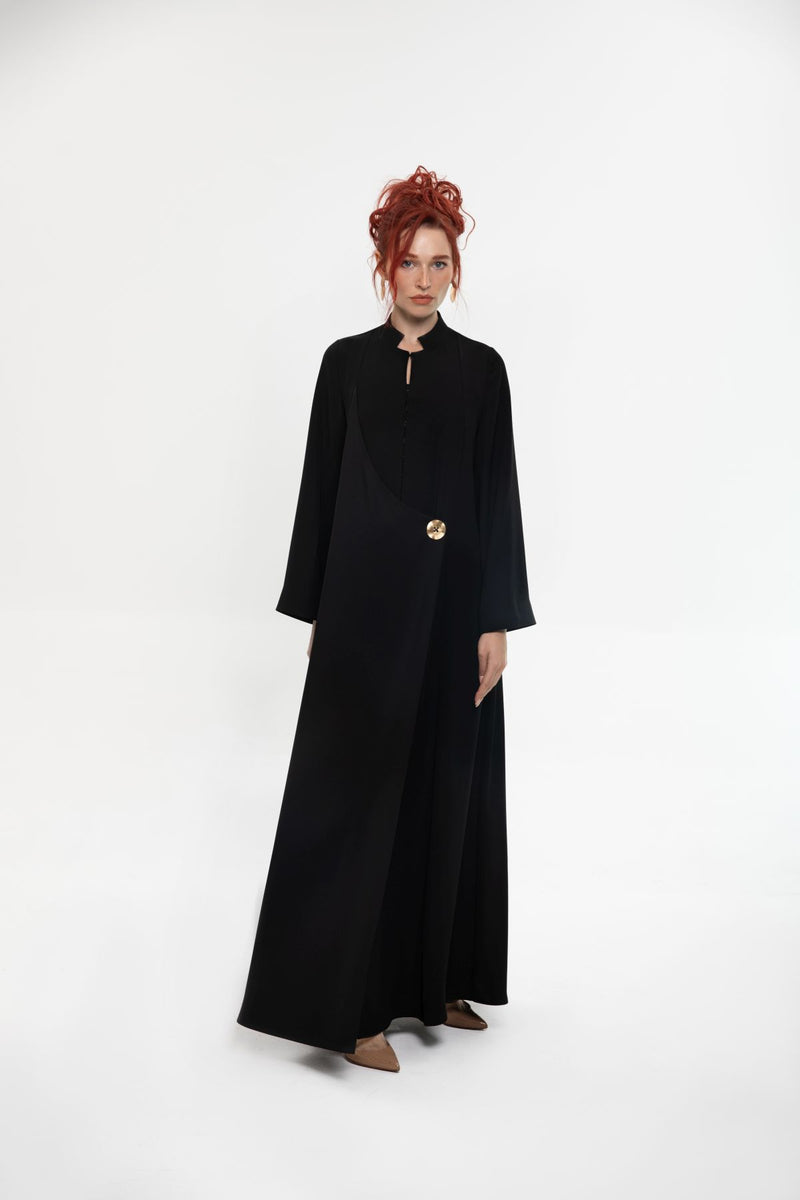 SM2406 Alluring Elegance Overwrap Abaya