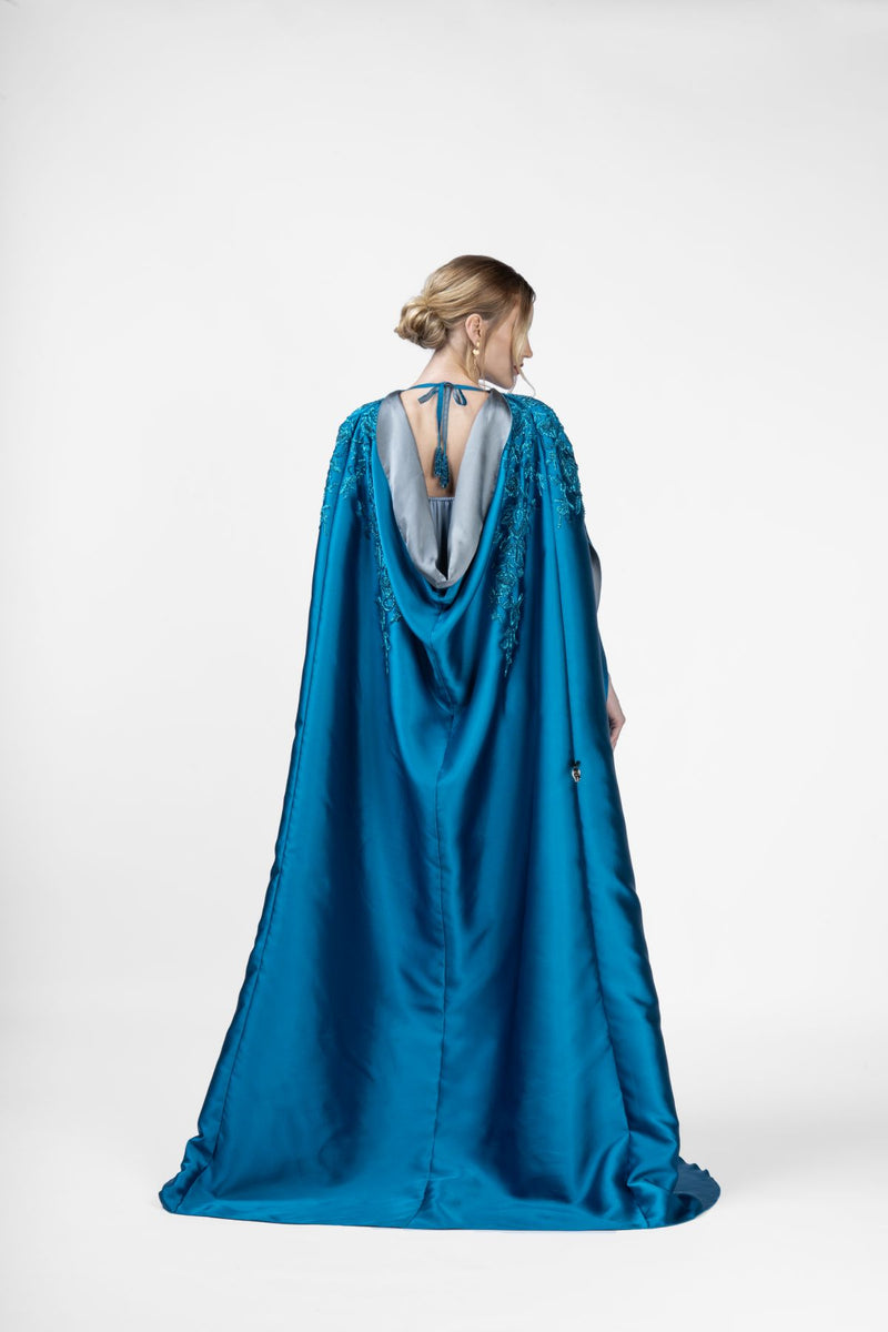 RMDHC2405 Infinite Blue Luxe Haute Couture Abaya