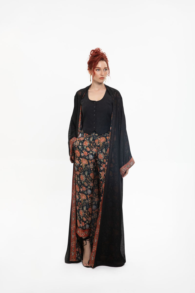 SM2410 Artistic Splendor Kimono Abaya