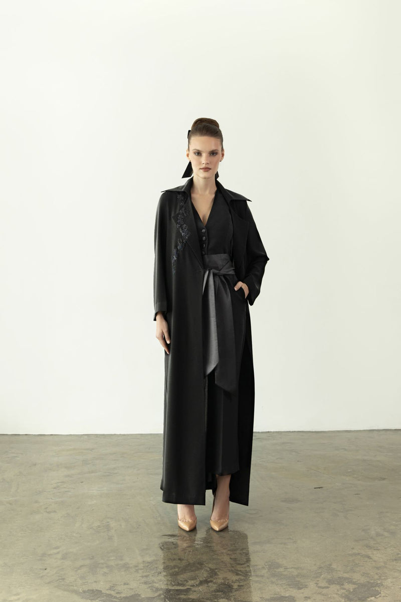 EAA2404 A-Line Crepe Elegance Abaya