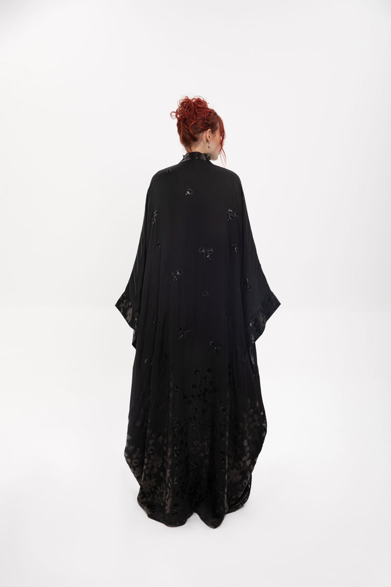 SM2417 Starry Splendor Butterfly Abaya