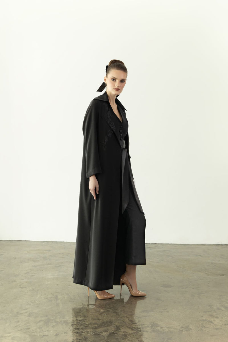 EAA2404 A-Line Crepe Elegance Abaya