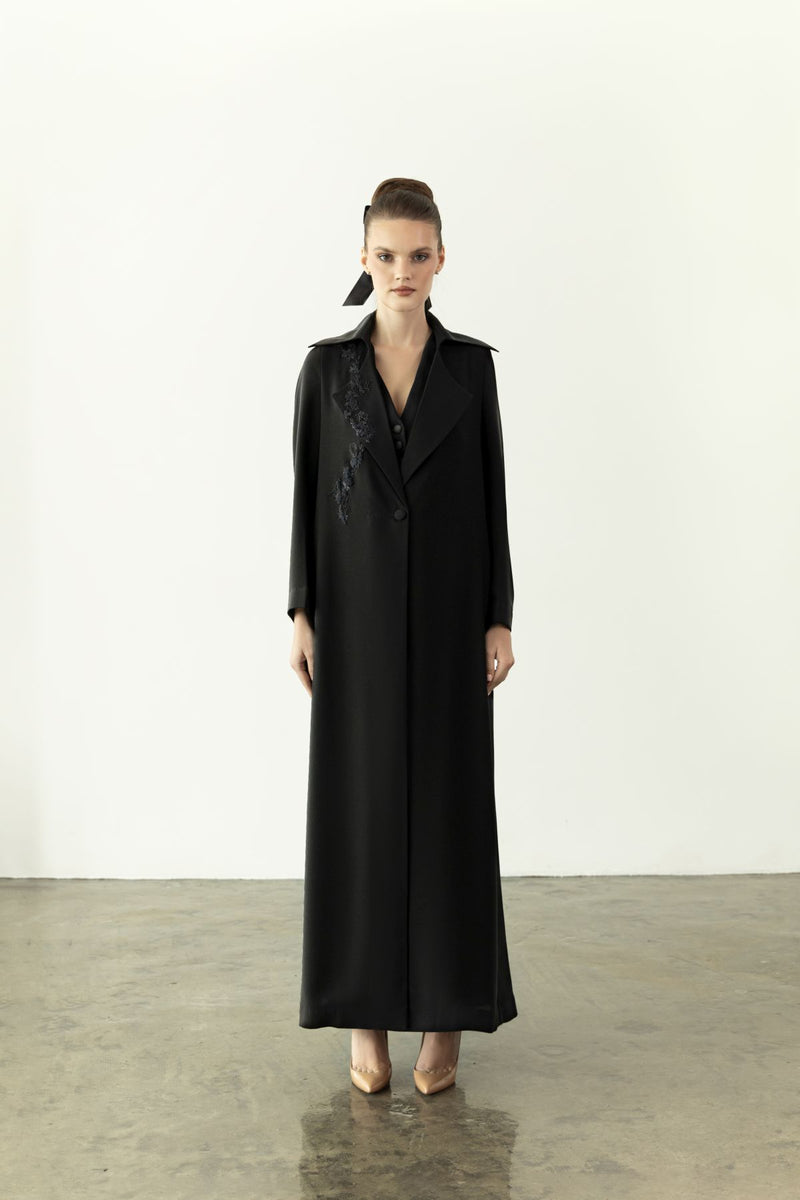 EAA2404 A-Line Crepe Elegance Abaya