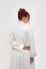 SM2407-OFF WHITE Majestic Harmony Kimono Abaya