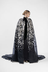 RMDHC2401 Swarovski Encrusted Organza  Haute Couture Abaya